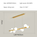 Axyaa Glass Ball Woodware Chandelier for Bedroom Living Room Lighting