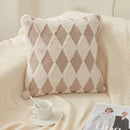 Axyaa Rabbit Hair Pillowcase: Prismatic Decor Sofa Throw Cushion Cover