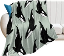 Axyaa Killer Whale Orca Ultra Soft Throw Blanket for Home Bed Couch