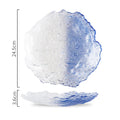Axyaa Gradient Glass Dessert Plate for Molecular Cuisine and SushiDisplayStyle