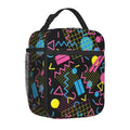 Axyaa Retro Insulated Lunch Bag - Portable Thermal Bento Tote for Work & School