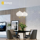 Axyaa White Glass Pendant Light Chandelier - Vintage Bauhaus Style