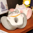 Axyaa Cat Nap Plush Pillow for Office or Classroom Desk Napping