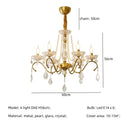 Axyaa Crystal LED Chandelier: Luxurious Lighting for Living Room with E14 LEDs