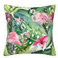 Axyaa Flamingo & Tropical Floral Pillow Cover Pattern for Sofa, Bedroom, Car