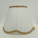 Axyaa European Retro Fabric Lampshade with Bead Tassel Accents