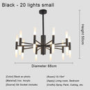 Axyaa Nordic Star Pendant Light: Postmodern Luxury Design for Living Room, Restaurant Chandeliers