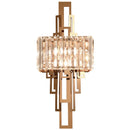 Axyaa Crystal Wall Lamp: Stainless Steel Luxury Lighting for Living Room, Bedroom, Hotel, Aisle