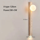 Axyaa Yellow Travertine Cave Stone Wall Light - Retro Staircase Bedroom Lamp