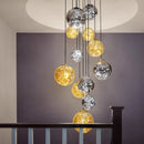 Axyaa Glass Ball Pendant LED Chandelier for Home Decor