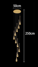 Axyaa Crystal Chandeliers LED Ceiling Lamp for Living Room