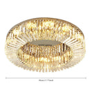 Axyaa LED Crystal Ceiling Lamp: Modern Home Decor Atmosphere Lighting