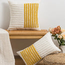 Axyaa Moon Tufted Texture Pillow Case for Home Décor Sofa Couch Bed