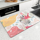 Axyaa Non-Slip Absorbent Drying Mat for Kitchen Counter and Tableware