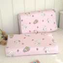 Axyaa Dinosaur Car Cartoon Pillowcase, Kids Satin Bedding, Cute Design, Soft Cotton Cover.