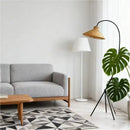 Axyaa Rattan Floor Lamp: Mid-century Style LED Lighting for Living Room, Bedroom, or Study