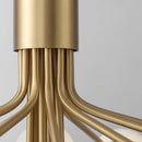 Modern Nordic Gold Chandelier with Glass Bubble Shades, Romantic LED Design by Axyaa
