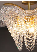 Axyaa Modern Butterfly Crystal Chandelier for Living Room Lighting fixutre