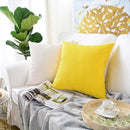 Axyaa Corduroy Fuzzy 18x18 Inch Cushion Cover for Sofa, Ultra Soft Home Decor Pillowcase