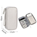 Axyaa Double Layers Cable Cord Organizer Bag