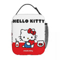 Axyaa Hello Kitty Insulated Lunch Tote for Travel Food Storage - Reusable Thermal Cooler
