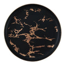 Axyaa Golden Marble Pattern Ceramic Plate - New Nordic Style Steak Plate