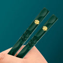 Axyaa Reusable Korean Chopsticks Set - Non Slip, Washable, Food Grade