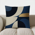 Geometric Pattern Throw Pillow by Axyaa for Modern Decor - Sofa, Bedroom, Car