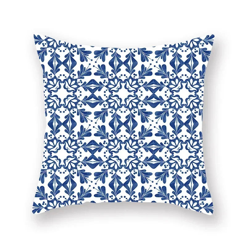 Geometric Mandala Flower Print Pillowcase for Home Decor by Axyaa