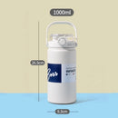 Axyaa Stainless Steel Insulated Tumbler with Handle, Large Capacity, Thermal Straw