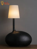 Axyaa Zen Art Solid Wood Table Lamp LED G9 Decor Desk Light Bedroom Living Room