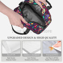 Axyaa Sugar Skull Day of The Dead Insulated Lunch Bag with Adjustable Strap
