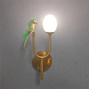 Axyaa Nordic Modern Bird Egg Wall Lights with Milk White Lampshade, Iron Art Luxury Bed Lighting