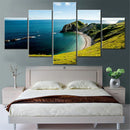 Axyaa Durdle Door Coastline Canvas Wall Art Landscape Poster, Home Decor Printing