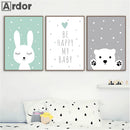 Nordic Style Nursery Wall Art Print for Kids Room Decor by Axyaa