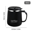Axyaa 480ml Stainless Steel Insulated Coffee Mug Large Capacity Drinking Cup