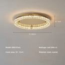 Axyaa Crystal Chandelier Ceiling Light Modern Dimmable Steel Led Luminarias