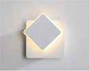 Axyaa Rotatable LED Wall Lamp Square Black White Metal 6W Sconce