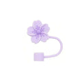 Flower Silicone Tumbler Straw Toppers for Axyaa Stanley Cups