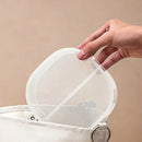 Axyaa Transparent Divided Bento Box - Portable, Microwave Safe, Sealed Lunch Box