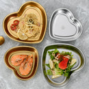 Axyaa Heart Shape Stainless Steel Food Storage Organizer Bowl