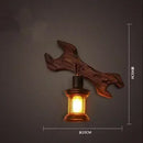 Axyaa Wooden LED Wall Lamps Industrial Style Home Decor Sconces for Living Room