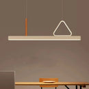 Axyaa Nordic Cream Eye Protection Pendant Light: Simple Modern LED Dining Room Fixture