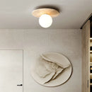 Axyaa Cream Yellow Stone LED Ceiling Lamp for Modern Home and Clothing Shop