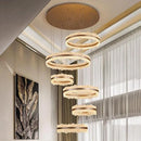 Axyaa Modern Light Luxury Staircase Pendant Lights Living Room Indoor Lighting