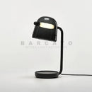 Axyaa Smoke Gray Glass Table Lamp LED Modern Decorative Desk Lamp