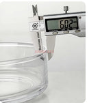 Axyaa Glass Plate Deep Serving Salad Fruit Dish