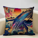 Axyaa Mount Fuji Retro Cushion Cover 45x45cm