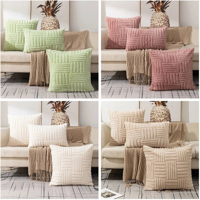 Geometric Square Pillow Cover 45x45cm by Axyaa - Decorative Home Decor