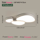 Axyaa Nordic LED Ceiling Lamp Cobblestone Black Ceiling Light for Living Room Bedroom